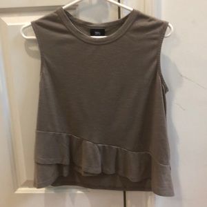 taupe tank top size xs